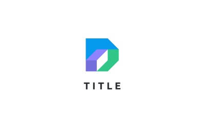 Spacious Geometrical D Technology Monogram Logo
