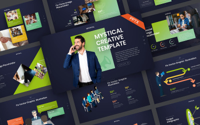 Modello di PowerPoint creativo mistico