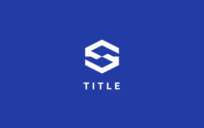 Prostorné geometrické S Flat Tech modré logo