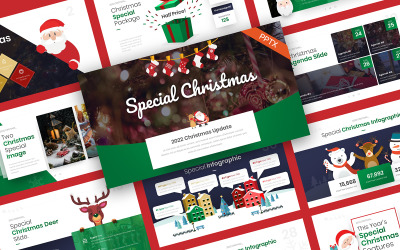 Speciell jul PowerPoint-mall