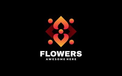 Fiori Gradiente Logo Design