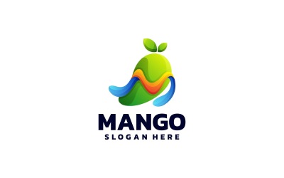 Logo-Vorlage mit Mango-Farbverlauf