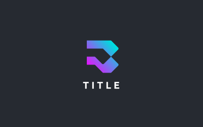 Przestronne, żywe logo B BR Shading Tech