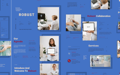 Robusto - Modelo de PowerPoint de apresentação de negócios criativos