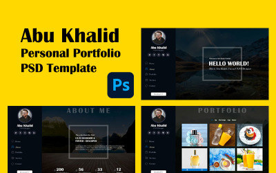 AbuKhalid - Modello PSD per portfolio personale
