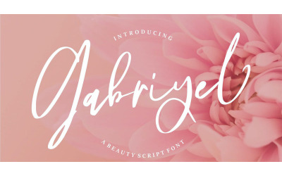 Gabriyel A Beauty Script-Schriftart - Gabriyel A Beauty Script-Schriftart