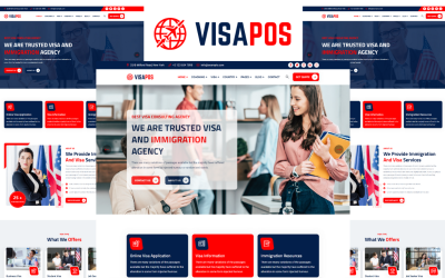 Visapos – Bevándorlási és vízumtanácsadó HTML5-sablon