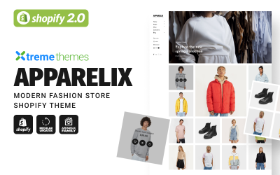 Apparelix Modern Moda Mağazası Shopify Teması