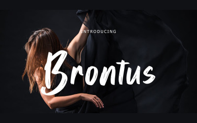 Brontus Brush Display Font