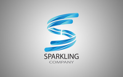 Logo scintillante S Lettera Logo