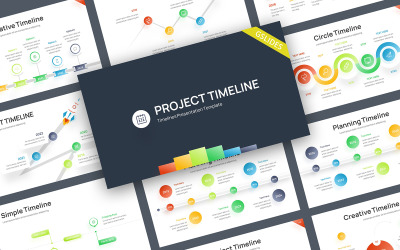 Timeline Gradient Color 2 Google Slides Template