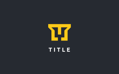 Ampio logo con monogramma piatto Contemporary TM