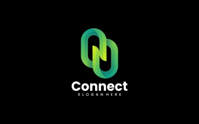 Connect Gradient Logo Template