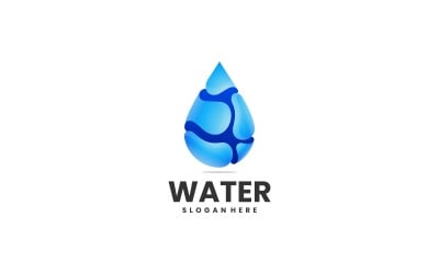 Logo sfumato di colore dell&amp;#39;acqua