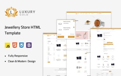 Luxury Gold - HTML-шаблон ювелирного магазина