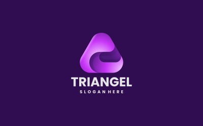 Triangle Gradient Logo Template