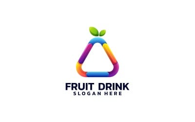 Fruit Drink Gradient Colorful Logo