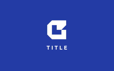 Logo con monogramma piatto Minimal Edgy GL
