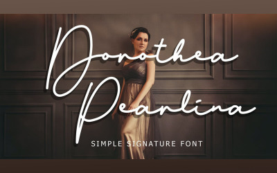 Dorothea Pearlina Simple Signature Font