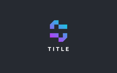 Logo Minimal Lite Abstract S Shade Monogram