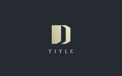 Lüks Sert D Gölge Altın Logo