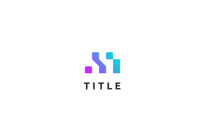 Minimal Lite M Pembe Mor Gölge Logosu