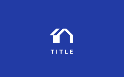 Minimal Lite Property House Home Logo solido