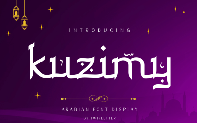 Wir stellen die Schriftart Kuzimy im arabischen Stil vor.