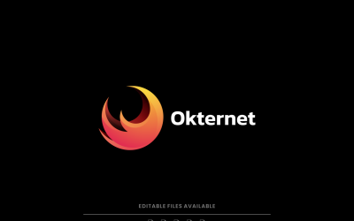 Cirkel Gradient Logotypdesign