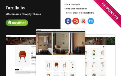 Furnihubs - O tema Shopify responsivo a móveis