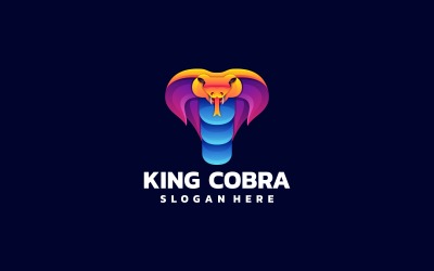 King Cobra Gradient Colorful Logo