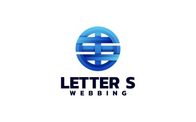Letter S Webbing Gradient Logo