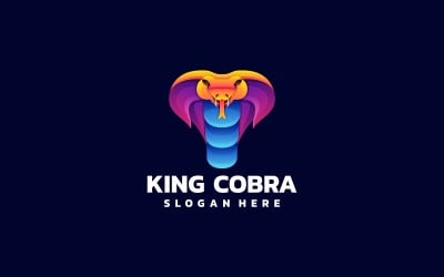 Logo coloré dégradé King Cobra