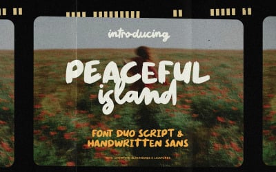 Peaceful Island - Handwritten Font Duo