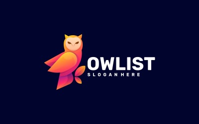 Sowa Kolor Gradientu logo Design
