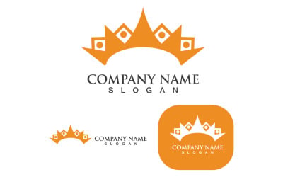Crown Logo Template Vector IconV7