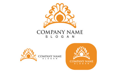 Logo corona modello Vector IconV3
