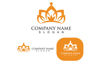 Logo corona modello Vector IconV5