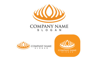 Logo corona modello Vector IconV6