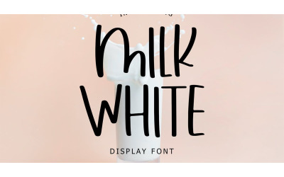 Milk White Display Font - Milk White Display Font