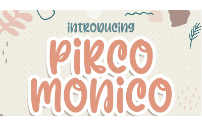Pirco Monico Display Font - Pirco Monico Display Font