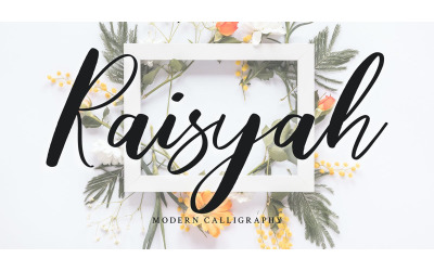 Raisyah Calligraphy Script Font - Raisyah Calligraphy Script Font