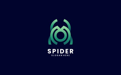 Spider Line Gradient Logo
