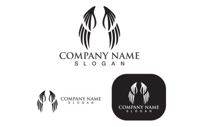 Ala Falcon Bird Logo Template Vector V3
