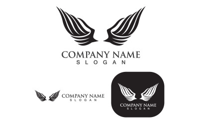 Ala Falcon Bird Logo Template Vector V4