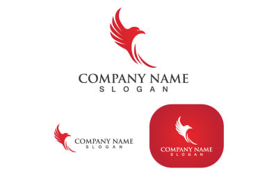 Ala Falcon Bird Logo Template Vector V5