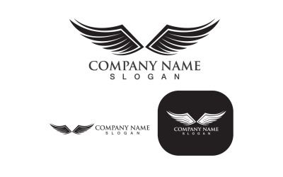 Ala Falcon Bird Logo Template Vector V8