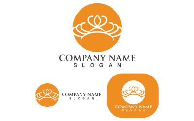 Couronne Logo Template Vector IconV14