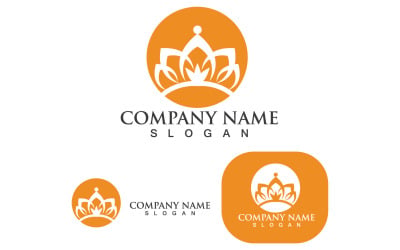 Crown Logo Template Vector IconV13