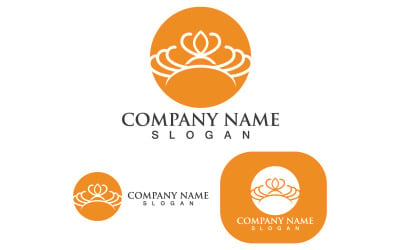 Crown Logo Template Vector IconV14